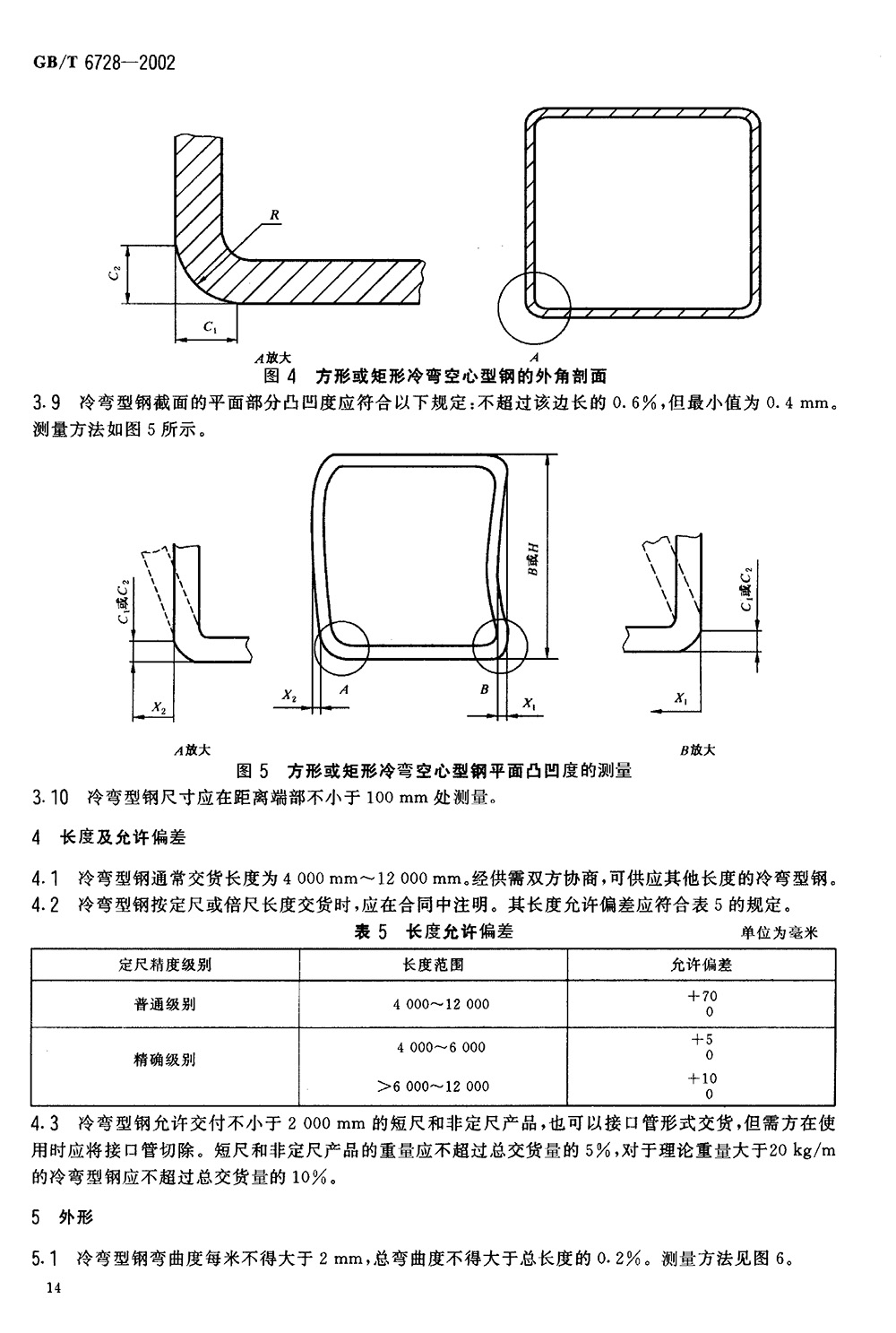 結(jié)構(gòu)用冷彎空心型鋼 國標 GBT 6728-2002 代替GBT 6728-19860016